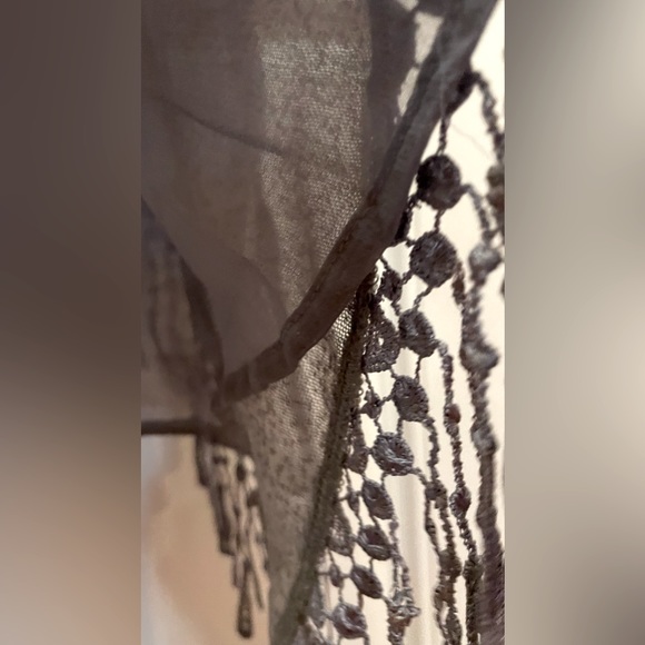 Pretty Angel Size Large grey two toned silk and polyester combo. Dress. NWT - Picture 14 of 16